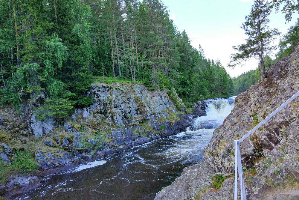 Водопад Кивач Карелия